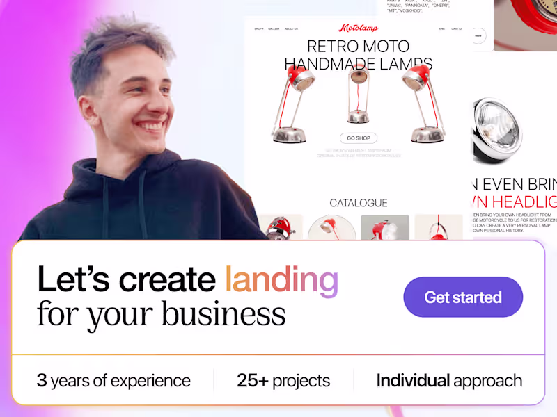 Cover image for I will create insane landing page design for your business