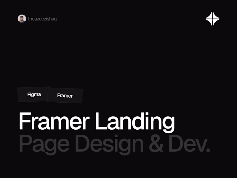 Cover image for Framer Landing Page - Design & Development
