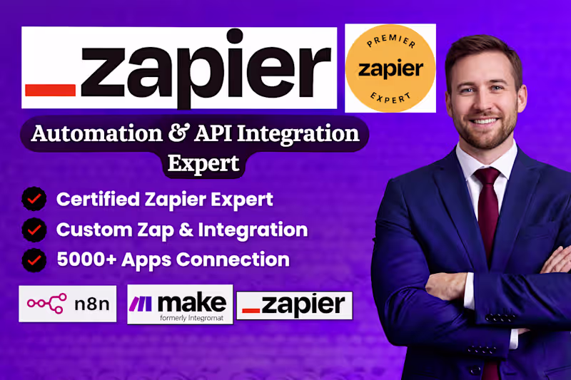 Cover image for I will setup zapier automation,