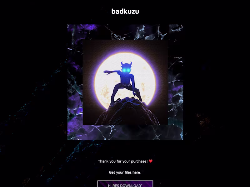 Cover image for badkuzu homepage + webshop