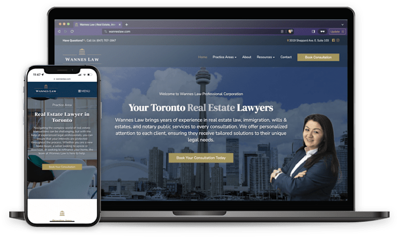 Cover image for Wannes Law Firm Re-Design