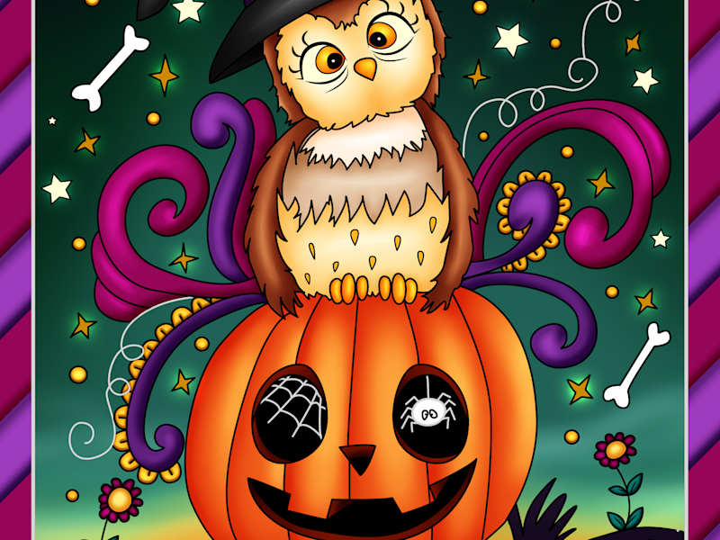Cover image for Coloring book cover design