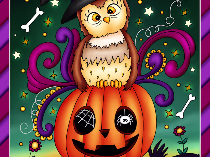 Cover image for Coloring book cover design