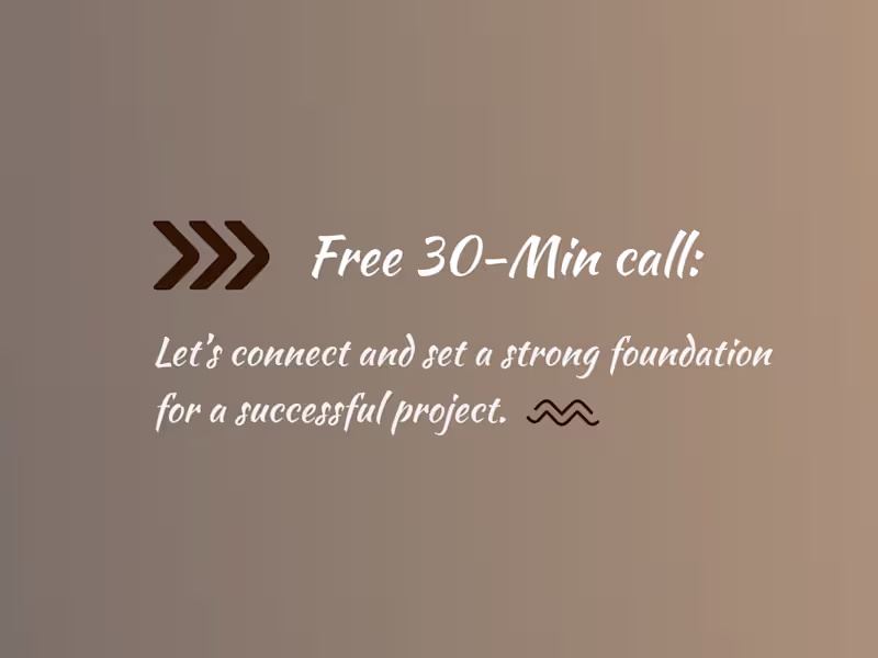 Cover image for 🌟 FREE 30-Min Discovery Call: Let’s Talk Goals & Ideas!