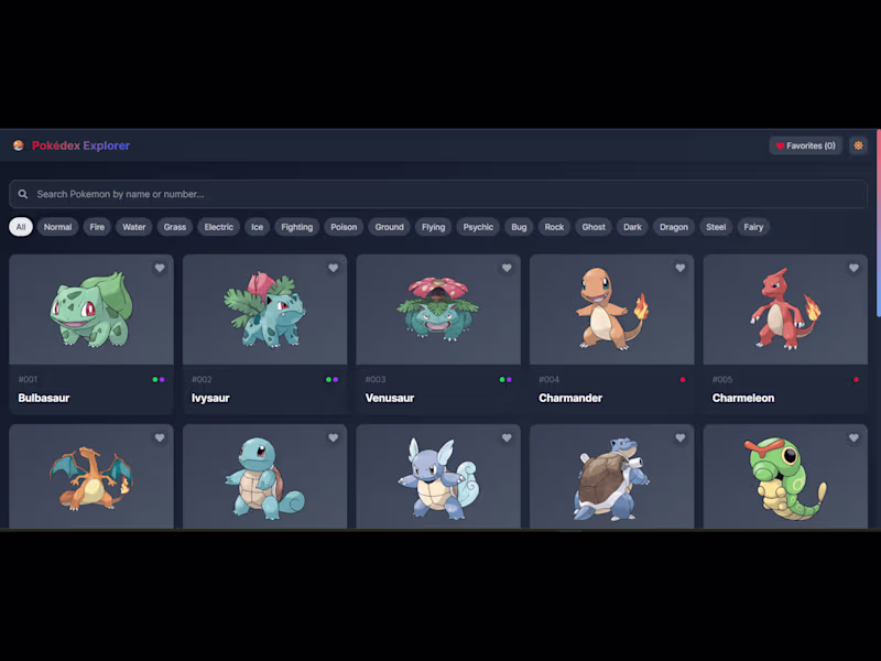 Cover image for  Complete Pokédex Application
 Explore