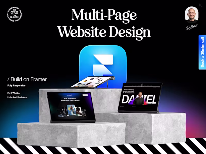 Cover image for Multi-Page Website Design In Framer