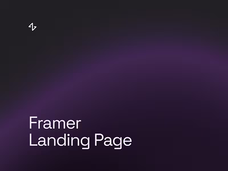 Cover image for Framer Landing Page