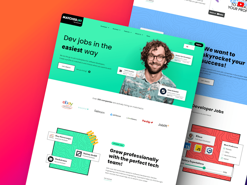 Cover image for Redesign for Matched.io