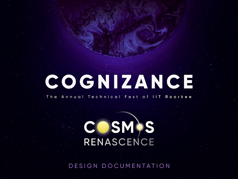 Cover image for Cognizance 2023 : Branding & UX/UI 