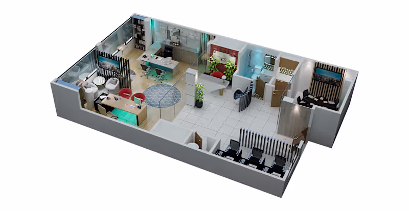 Cover image for I convert your ideas into realistic 3D office layouts that a...