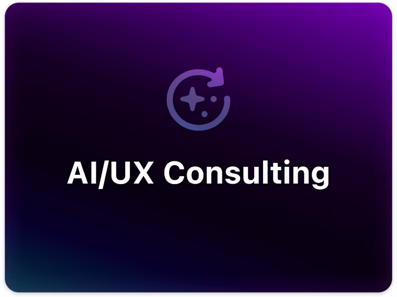 Cover image for AI/UX Design Consulting