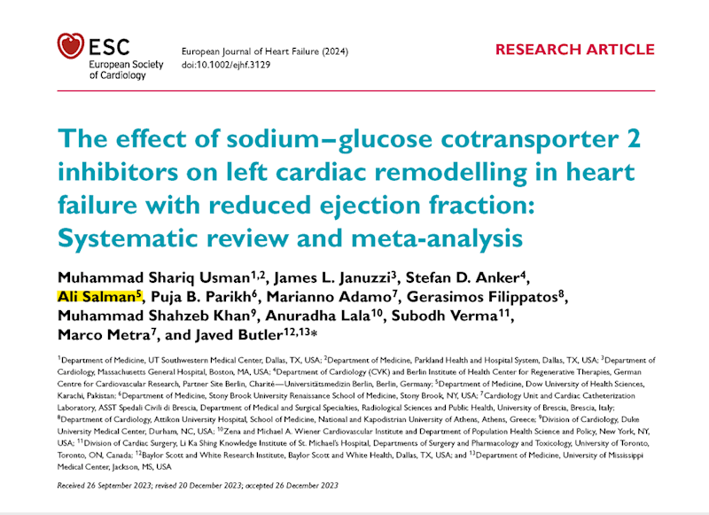 Cover image for Research Paper: EJHF (Meta-Analysis)