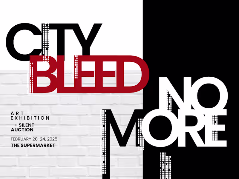 Cover image for City Bleed No More — Exhibition Branding & Visual Communicat...