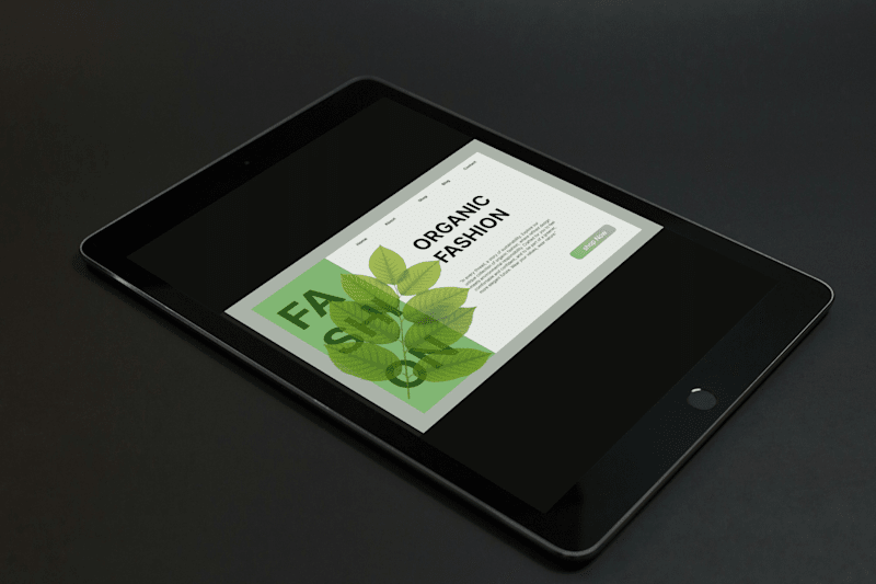 Cover image for Landing Page for Organic Fashion Brand