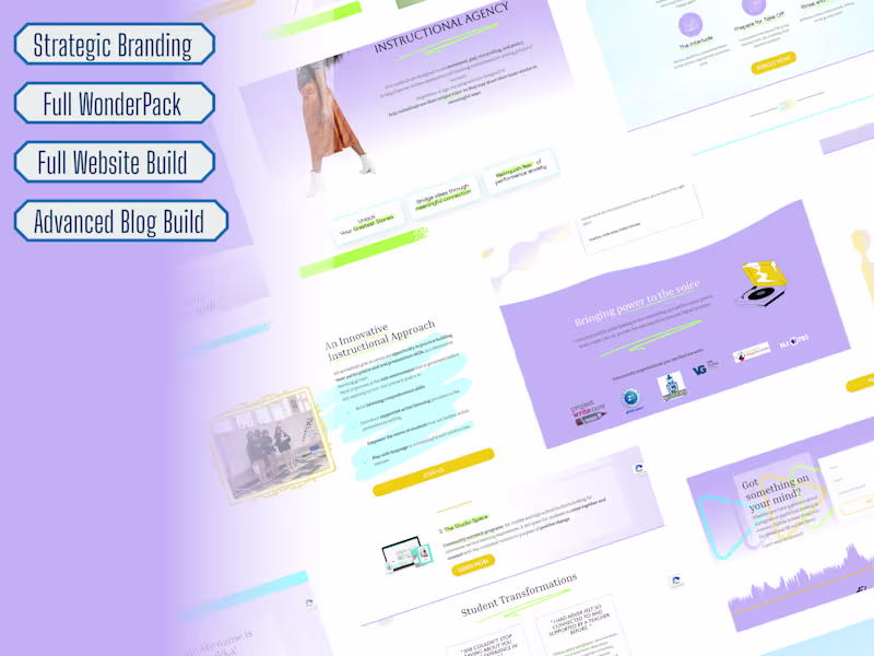 Cover image for Branding & Full Website Build in Kajabi