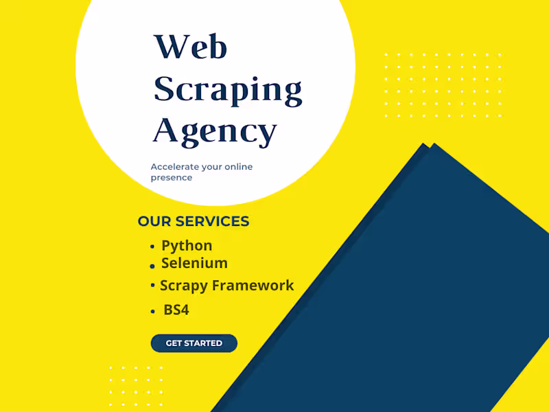 Cover image for Web Scraping | Python Developer | Data Extraction Expert