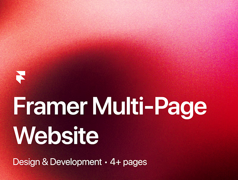 Cover image for Framer Multi-Page Site (4+ Pages)