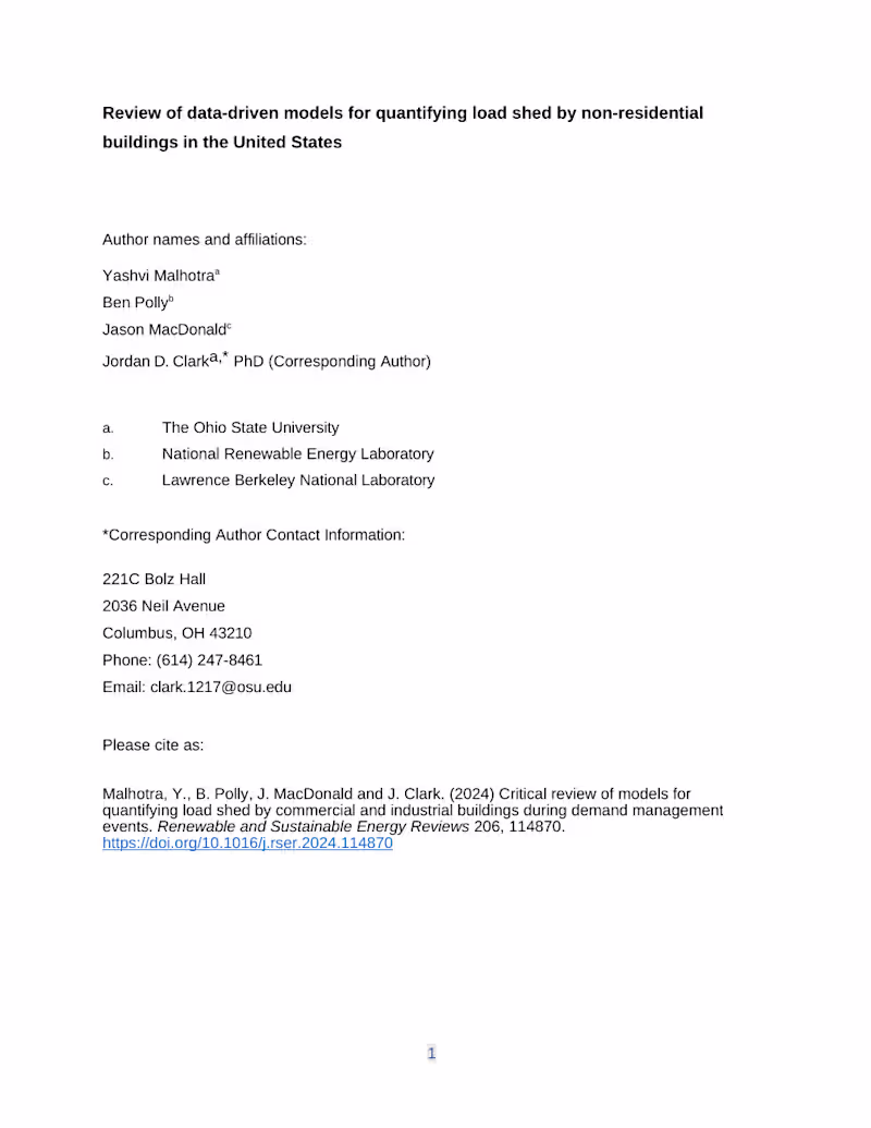 Cover image for Review of data-driven models for quantifying load shed by non-r…