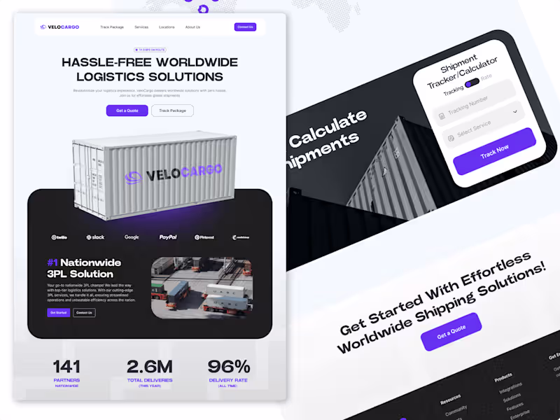 Cover image for Logistics Website Refresh