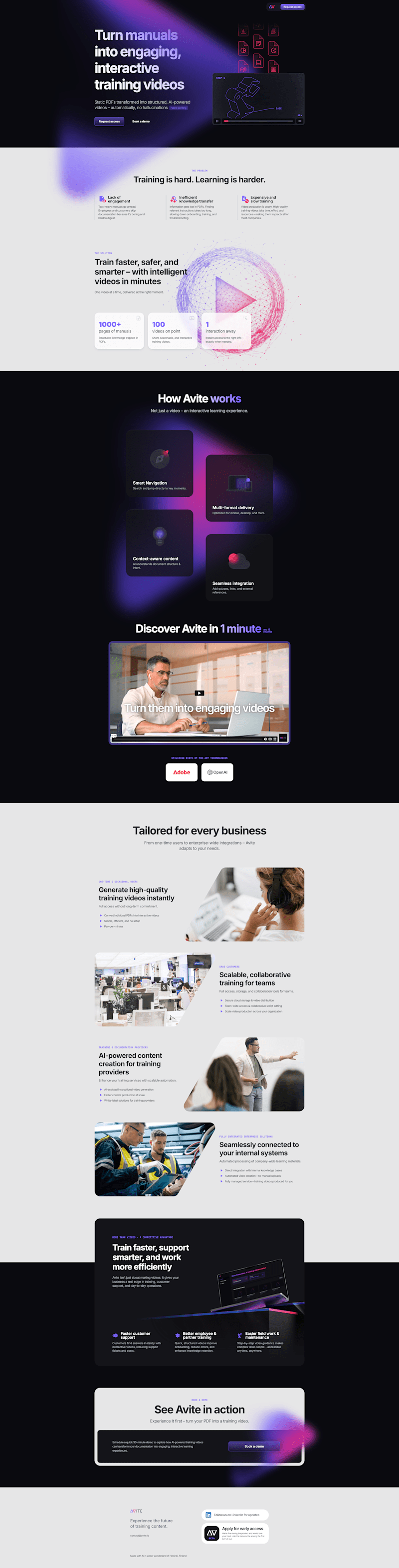 Cover image for Turn manuals into interactive training videos