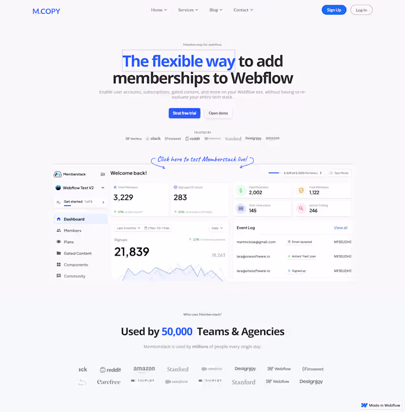Cover image for Turned a complex membership concept into a simple, intuitive...