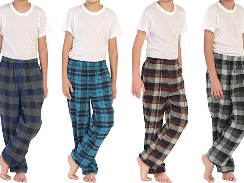 Cover image for Boy’s Sleepwear, Flannel Pajama Pants with Elastic Waist