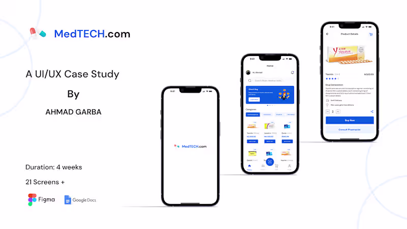 Cover image for Pharmacy E-commerce App Case Study