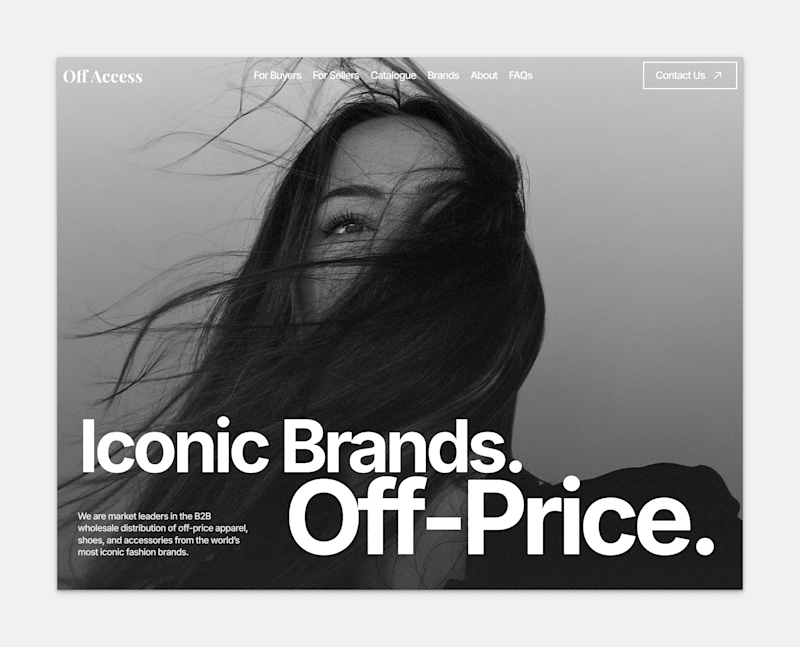 Cover image for Off Access - Framer B2B Fashion Wholesale Website