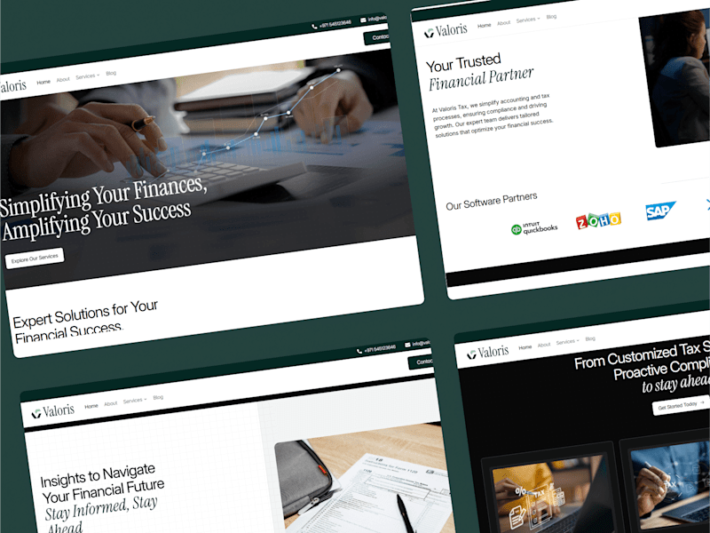 Cover image for Valoris| Tax & Finance Website | Framer Website