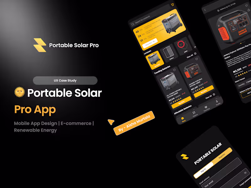 Cover image for Mobile App for Portable Solar