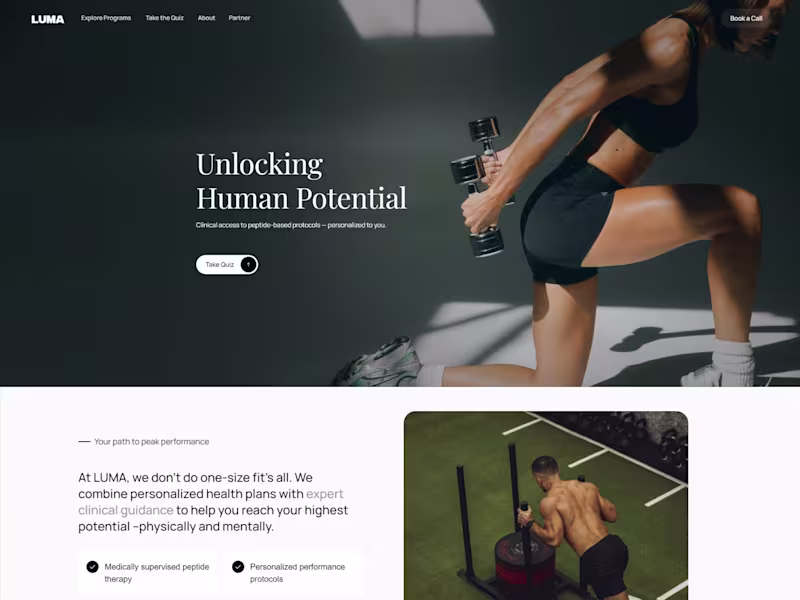 Cover image for LUMA Health Website Design and Development