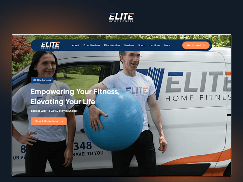 Cover image for Elite in Home Fitness Multipage website design and development