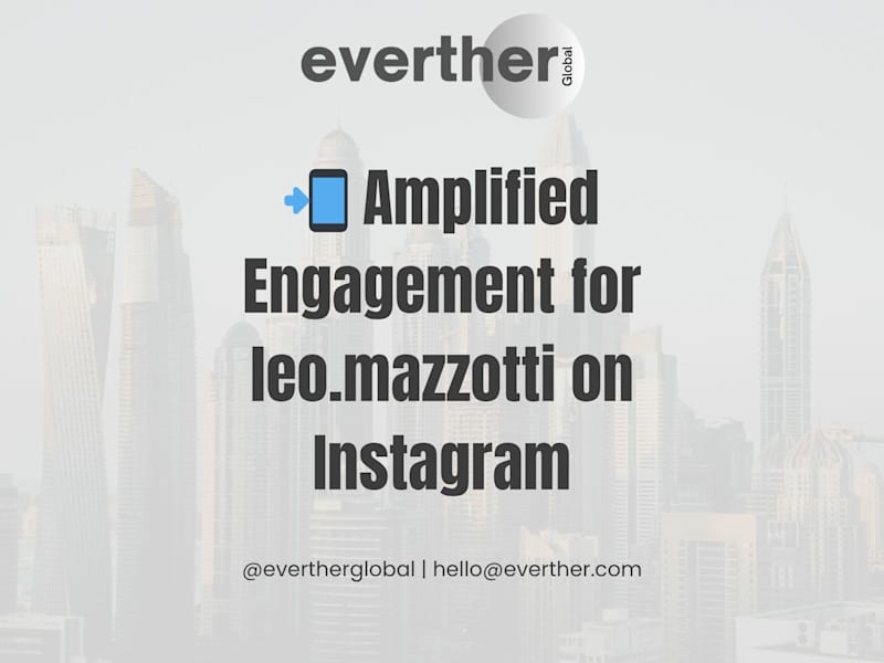 Cover image for Instagram SMM Campaign for Leo Mazzotti