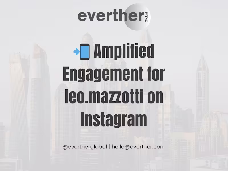 Cover image for Instagram SMM Campaign for Leo Mazzotti