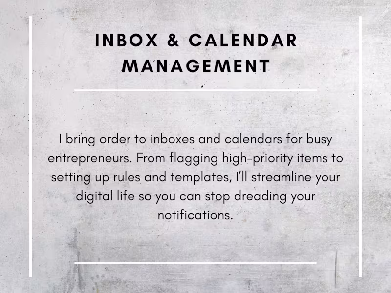 Cover image for Inbox & Calendar Management