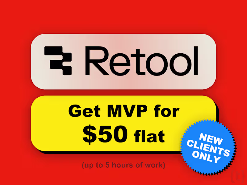 Cover image for Retool MVP App Development
