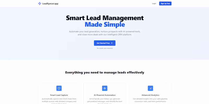 Cover image for LeadSyncer Lead Delivery System Implementation