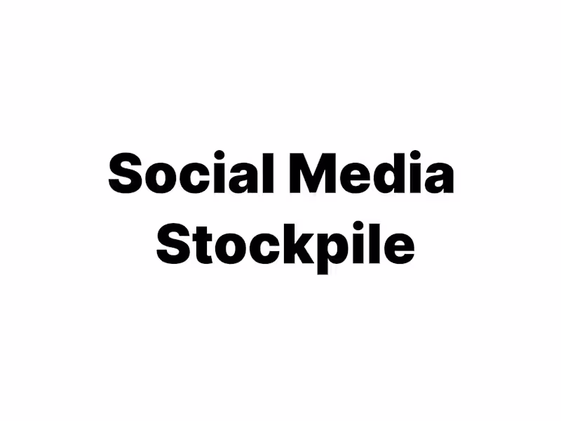 Cover image for Social Media Stockpile