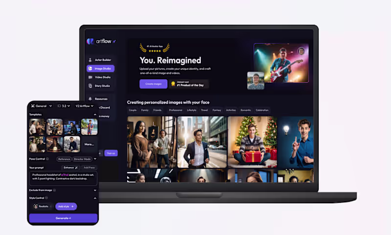 Cover image for Artflow - AI avatar image generation