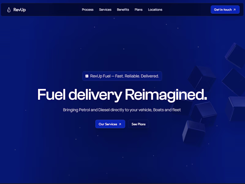 Cover image for RevUp Fuel — Fast. Reliable. Delivered.