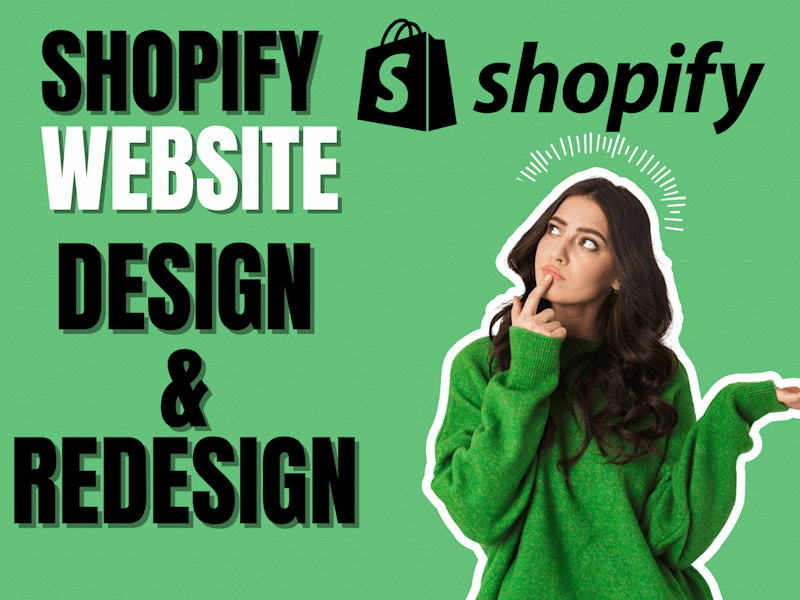 Cover image for I will do shopify website design shopify dropshipping redesign