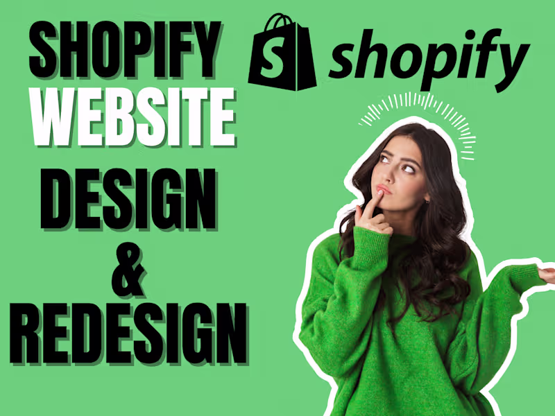Cover image for I will do shopify website design shopify dropshipping redesign