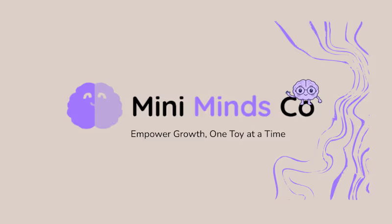 Cover image for Business card design created for Mini Minds Co, a brand focu...