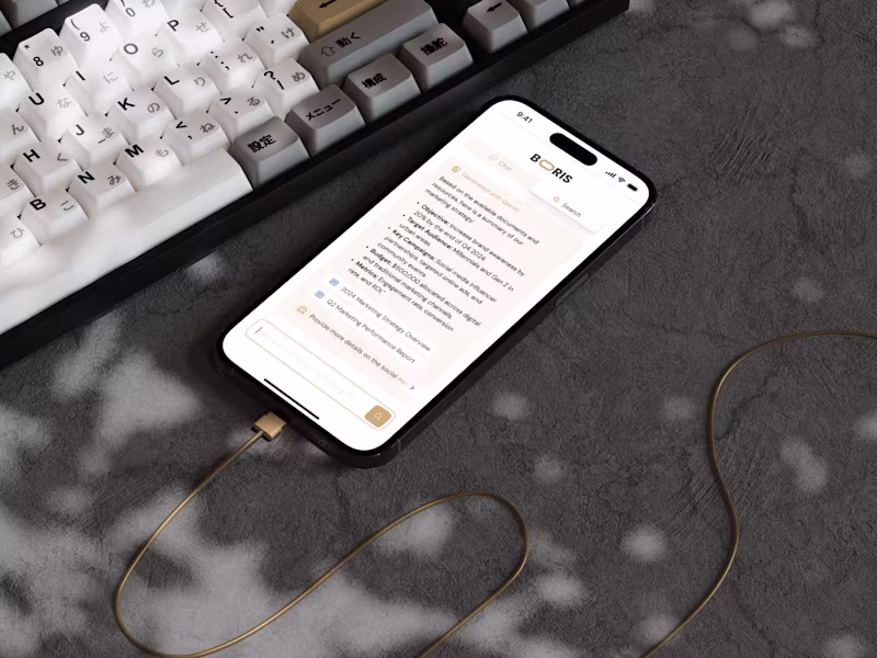 Cover image for UX/UI design for AI product