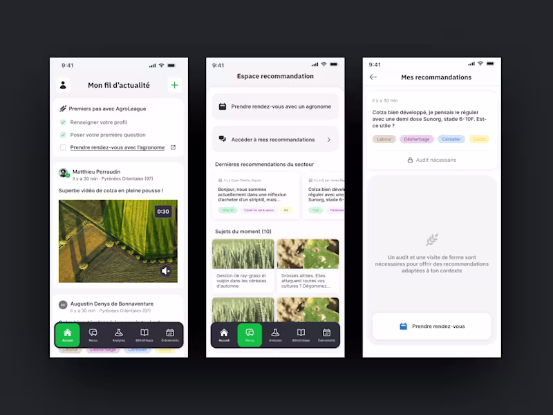 Cover image for AgroLeague onboarding flow