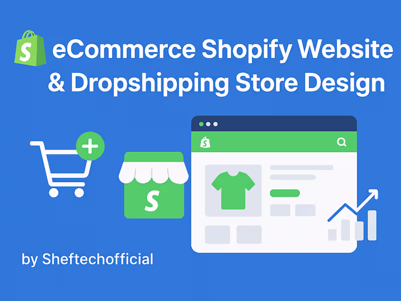 Cover image for eCommerce Shopify website Dropshipping store design figma