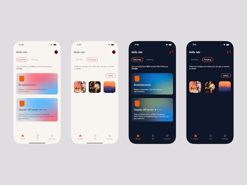 Cover image for Mobile Storage clearing UI
