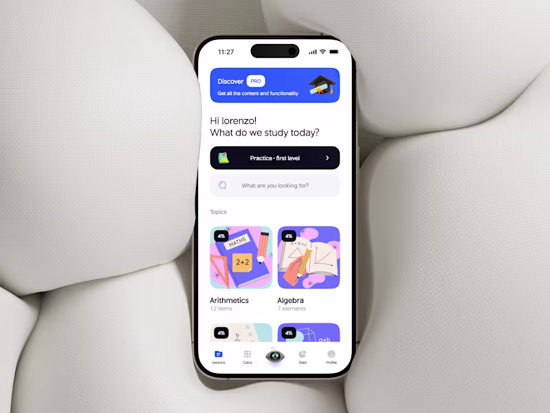 Cover image for iMatematica / Learning App UX/UI Design