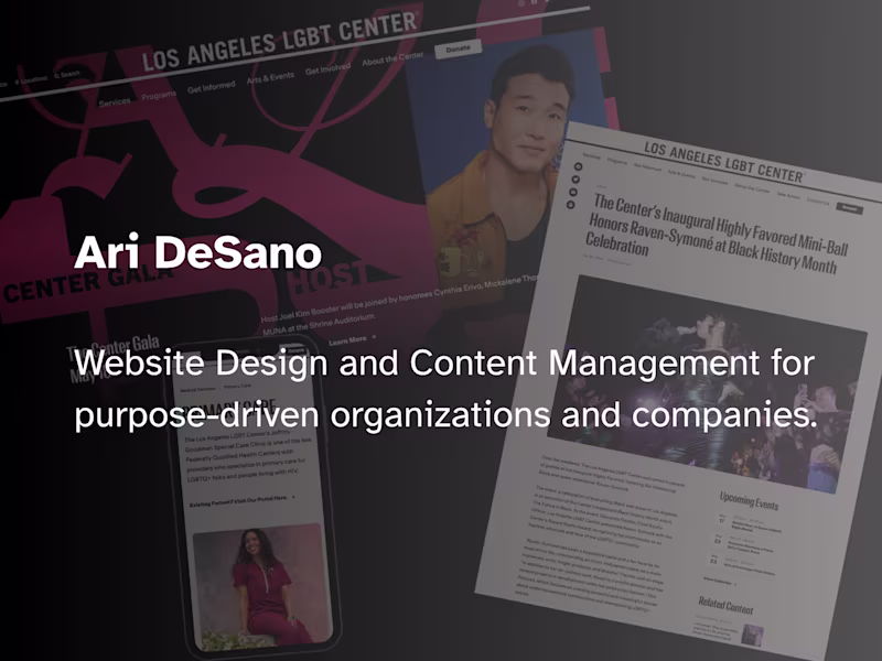 Cover image for Custom website designs and website content management