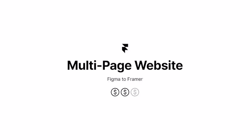 Cover image for Multi-Page Website with Framer